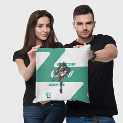 Подушка квадратная Цинъи - ZZZ, цвет: 3D-принт — фото 2