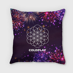 Подушка квадратная Праздничный Coldplay, цвет: 3D-принт