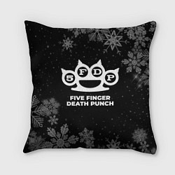 Подушка квадратная Снежный Five Finger Death Punch, цвет: 3D-принт