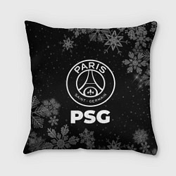 Подушка квадратная Снежный PSG, цвет: 3D-принт