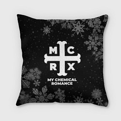 Подушка квадратная Снежный My Chemical Romance, цвет: 3D-принт