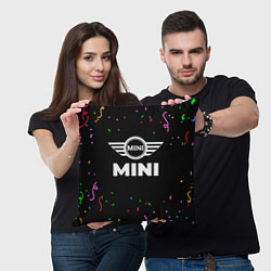 Подушка квадратная Mini конфети, цвет: 3D-принт — фото 2