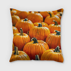 Подушка квадратная Много тыкв