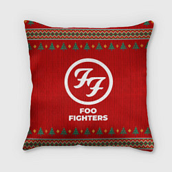 Подушка квадратная Foo Fighters new year, цвет: 3D-принт