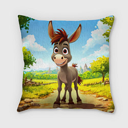 Подушка квадратная Ослик