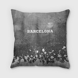 Подушка квадратная Barcelona - grey gradient посередине, цвет: 3D-принт