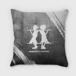 Подушка квадратная Hunter x Hunter - grey gradient, цвет: 3D-принт