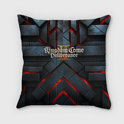 Подушка квадратная Kingdom Come Deliverance 2 каменные плиты, цвет: 3D-принт