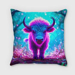 Подушка квадратная Белый буйвол