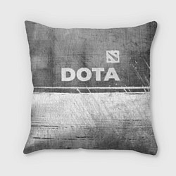 Подушка квадратная Dota - grey gradient посередине, цвет: 3D-принт