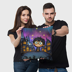 Подушка квадратная Гарри Поттер мультяшный, цвет: 3D-принт — фото 2
