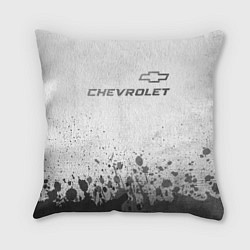 Подушка квадратная Chevrolet - white gradient посередине, цвет: 3D-принт