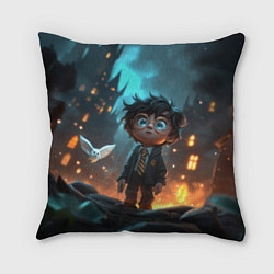 Подушка квадратная Маленький удивленный Гарри Поттер