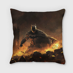 Подушка квадратная Batman dark city, цвет: 3D-принт
