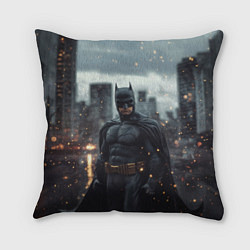 Подушка квадратная Бэтмен в искрах