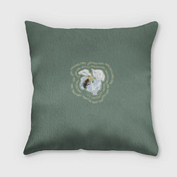 Подушка квадратная Весна пчела на цветке, цвет: 3D-принт