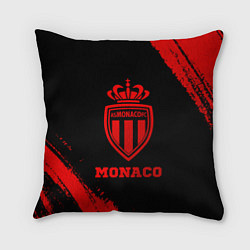 Подушка квадратная Monaco - red gradient, цвет: 3D-принт