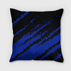 Подушка квадратная The color is black and blue