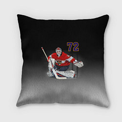 Подушка квадратная Sergey Bobrovsky is goalkeeper of the Florida Pant