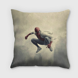Подушка квадратная Человек паук в прыжке