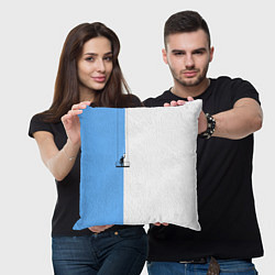 Подушка квадратная Моляр красит стену, цвет: 3D-принт — фото 2