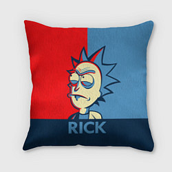 Подушка квадратная Rick pop art, цвет: 3D-принт