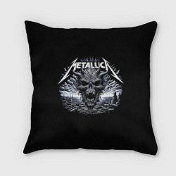 Подушка квадратная Metallica - horned skull