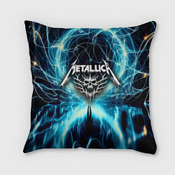 Подушка квадратная Neon glow - Metallica