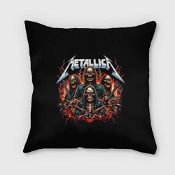 Подушка квадратная Metallica forever - thrash metal
