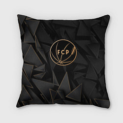 Подушка квадратная Porto golden poly, цвет: 3D-принт