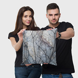 Подушка квадратная Прожилки листьев, цвет: 3D-принт — фото 2