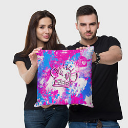 Подушка квадратная Мартышка Джинкс - Arcane, цвет: 3D-принт — фото 2