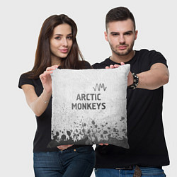 Подушка квадратная Arctic Monkeys - white gradient посередине, цвет: 3D-принт — фото 2