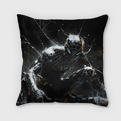 Подушка квадратная Человек-паук в черном костюме