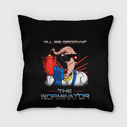 Подушка квадратная Jim - worminator