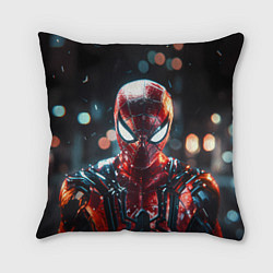 Подушка квадратная Человек-паук и вспышки света