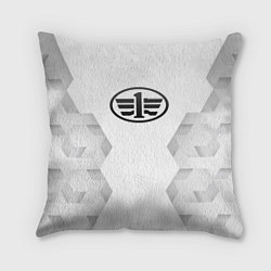 Подушка квадратная FAW white poly, цвет: 3D-принт