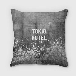 Подушка квадратная Tokio Hotel - grey gradient посередине, цвет: 3D-принт