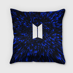 Подушка квадратная BTS blue energy, цвет: 3D-принт
