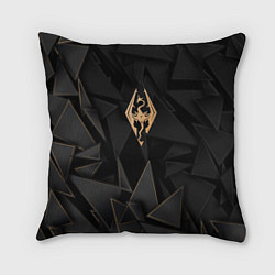 Подушка квадратная Skyrim golden poly, цвет: 3D-принт