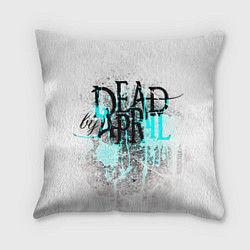 Подушка квадратная Dead by april краски, цвет: 3D-принт