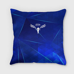 Подушка квадратная Tokyo Revengers blue poly, цвет: 3D-принт