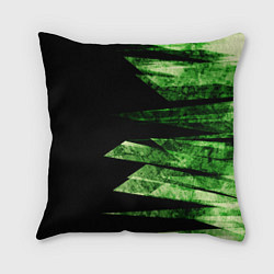 Подушка квадратная Color green black