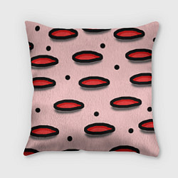 Подушка квадратная Круги маркер - паттерн, цвет: 3D-принт