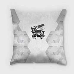 Подушка квадратная Tokyo Ghoul white poly, цвет: 3D-принт