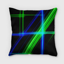 Подушка квадратная Color blue black green
