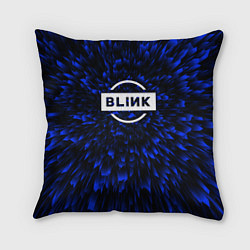 Подушка квадратная Blackpink blue energy, цвет: 3D-принт