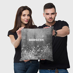 Подушка квадратная Berserk - grey gradient посередине, цвет: 3D-принт — фото 2