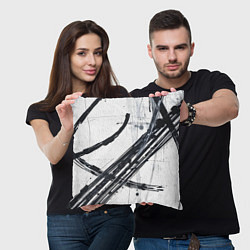 Подушка квадратная Графичная абстракция, цвет: 3D-принт — фото 2