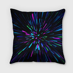 Подушка квадратная Neon rods, цвет: 3D-принт